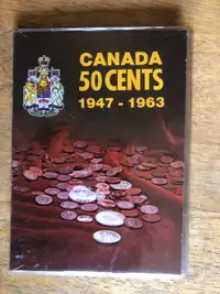 Vintage Canada silver Canada 50 Cent Coin Collection