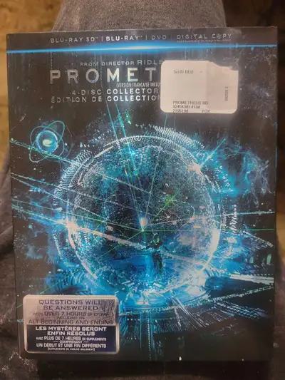 I have a "Prometheus" 3D blu-ray for sale. The discovery of a clue to mankind's origins on Earth lea...