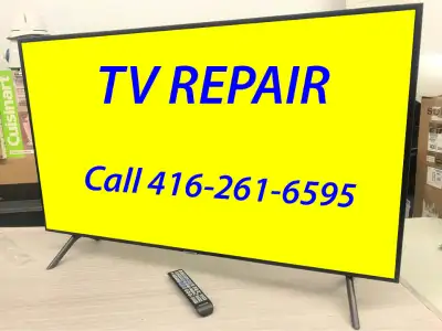 TV repair Call For ESTIMATE, HDTV, No Power, Picture, Any Issue, View more