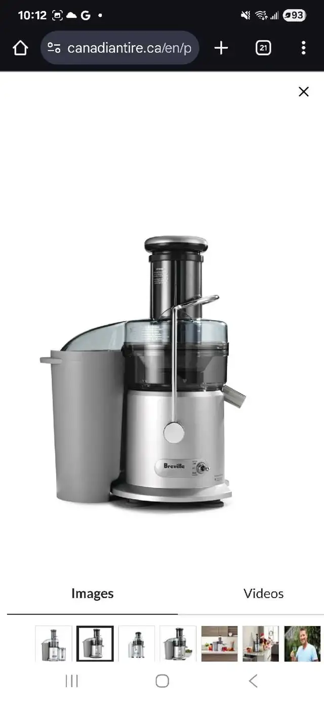 Breville Juice Fountain™ Plus Centrifugal Juicer, Silver in Processors, Blenders & Juicers in Gatineau - Image 3