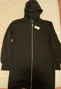 Brand New With Tags Men’s Extra Length Black Hoodie Size XL $30