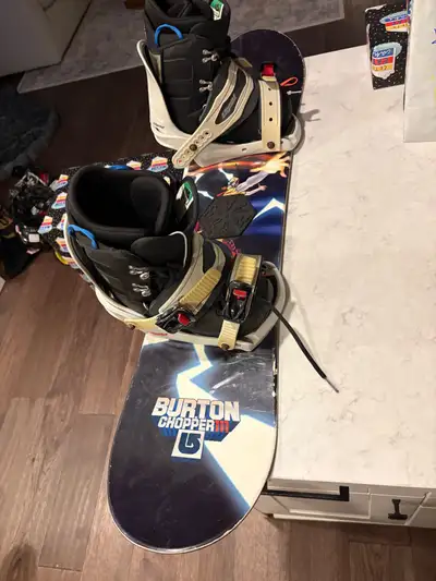 snowboard with boots and bindings 111cm , View more