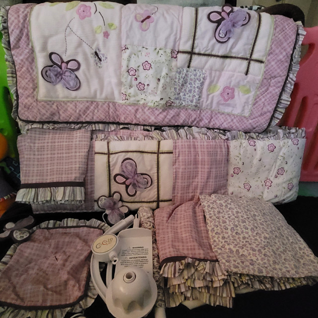 Baby girl crib bedding Cocalo Sugar Plum Bedding in Cribs in Mississauga / Peel Region