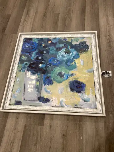 Hand Painted Floral Painting 33 x 32 inch, View more