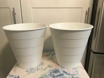2 IKEA FNISS trash cans plastic bins, View more