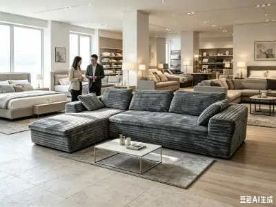  Business Rresta Corduroy Sectional Sofa, View more