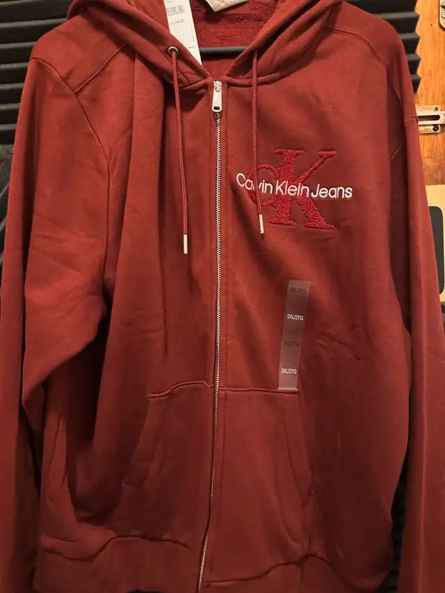 Calvin Klein Men's Archive Logo Fleece Zip Hoodie in Men's in City of Halifax - Image 2