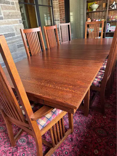 Dining Room Table and 8 Chairs, View more