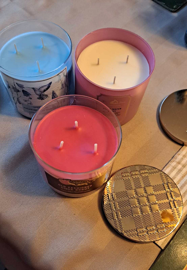 Bath & Body Works/White Barn - 3 wick Scented Candles in Home Décor & Accents in Renfrew
