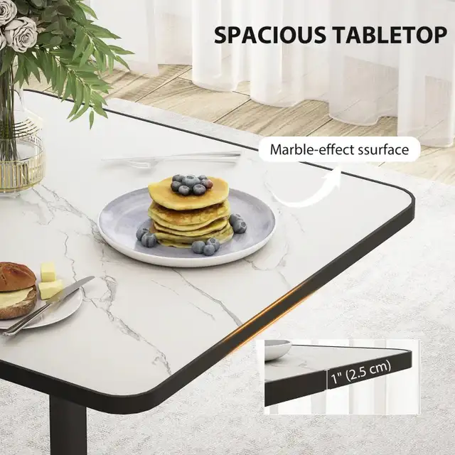 Marble effect dining Table for 4, Modern Kitchen Table in Dining Tables & Sets in Markham / York Region - Image 3