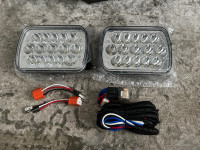 LedNenon H4 9003 Relay Harness Kit 1SET 2-Headlights for 5x7 7x6