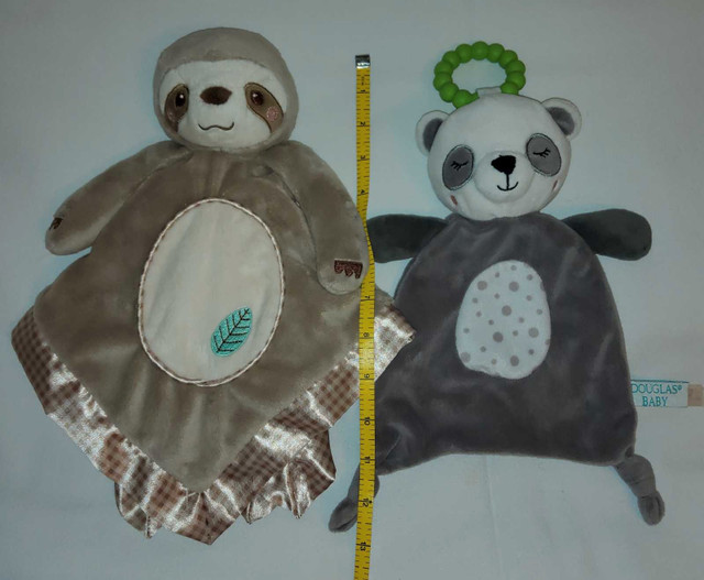 Douglas Baby Sloth & Panda Bear Teether Security Blanket Lovey in Toys & Games in Truro - Image 3