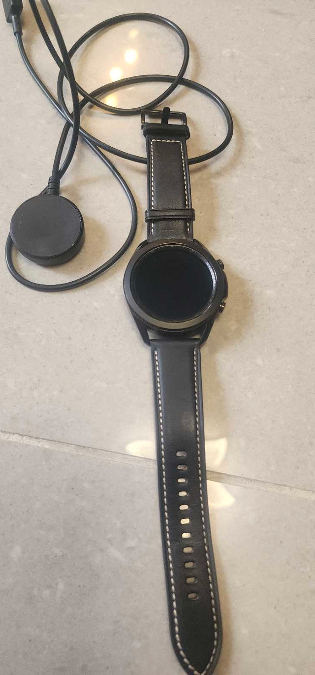 Samsung Galaxy Watch 3 45mm *LIKE NEW* Answer Calls on Watch*Fit dans Bijoux et montres  à Longueuil/Rive Sud - Image 3