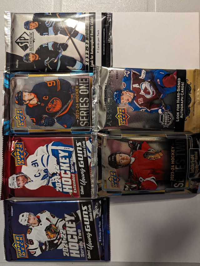 Upper Deck Hockey Mystery Team Packs, 2021-22, 2022-23, 2023-24  in Arts & Collectibles in Ottawa