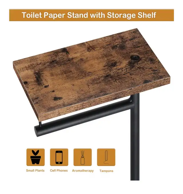 New stylish Toilet Paper Holder Stand with storage in Bathwares in Markham / York Region - Image 5