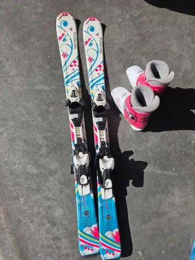 Tecno Pro kids 110cm Skis and 19.5 Boots, View more