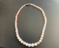 Seventeen Inch. Faux Pearl  Necklace With Barrel Closure
