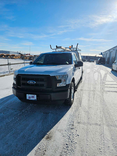 2015 F150 XL supercap with contractor canopy and ladder rack