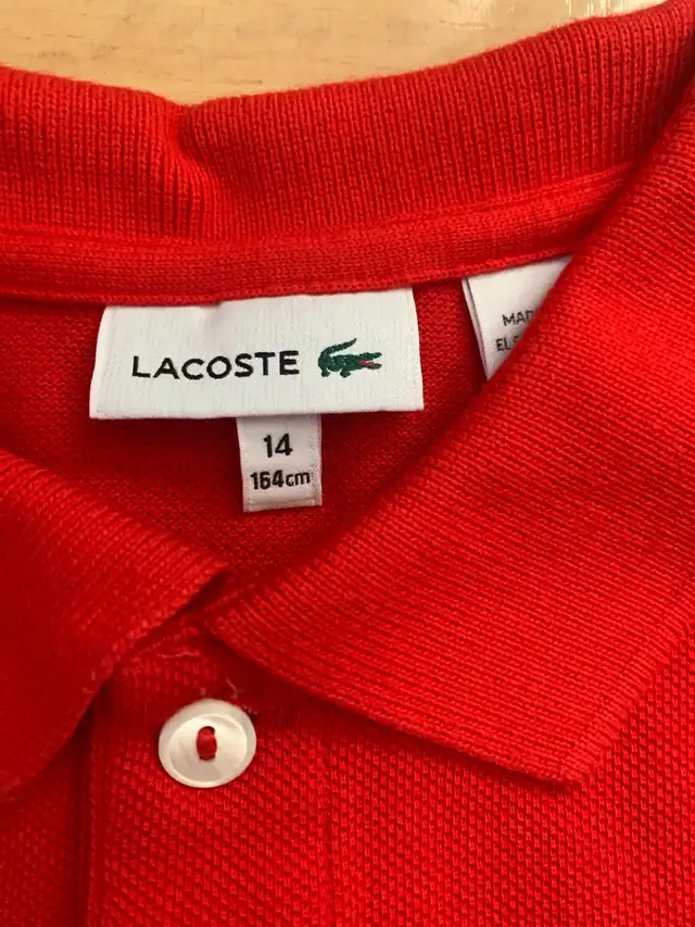 Lacoste red polo, KIDS in Kids & Youth in Laval / North Shore - Image 3