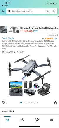 Professional glorale drone with 4K camera brand new 