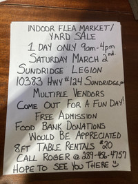 Flea Market/ Yard Sale 