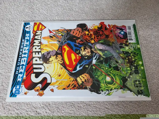 Superman (2016 Series) #1 - Duo Signed by Tomasi and Gleason in Comics & Graphic Novels in Mississauga / Peel Region - Image 6