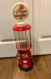 Vintage Roar With Gilmore Gas Pump Liquid Dispenser