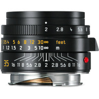 Leica Summicron-M 35mm f/2 ASPH Lens (Black/Silver) - New