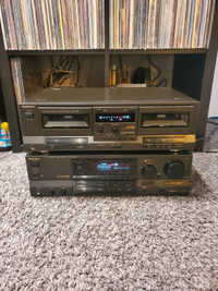 Technics stereo and cassette deck