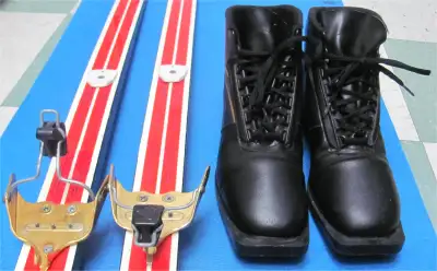 Cross Country Skis -205cm/ Boots Size -10.5(EU-45)/ Poles -140cm, View more
