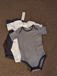 Brand new with tags set of 3 baby onesies size 2