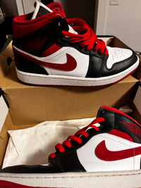 Nike air Jordan retro black gym red mids