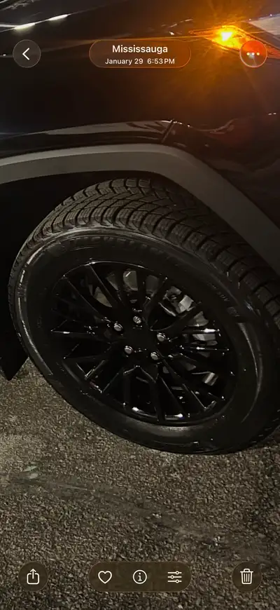 MICHELIN - X-Ice Snow tire with alloy wheels on sale black alloy no scratches just used 3000km only....