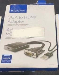 Insignia: VGA to HDMI Adapter - Model #: NS-PV8795H-C in Cables & Connectors in Burnaby/New Westminster