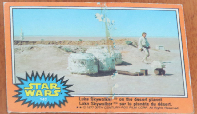 1977 O-Pee Chee Star Wars Luke Skywalker On The Desert Planet 14 in Arts & Collectibles in Bridgewater