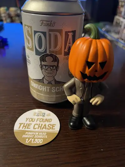 For Sale: $50 Funko Soda Pumpkin Head Dwight Scrute The Office 1/1300 chase Only trade I’m looking f...