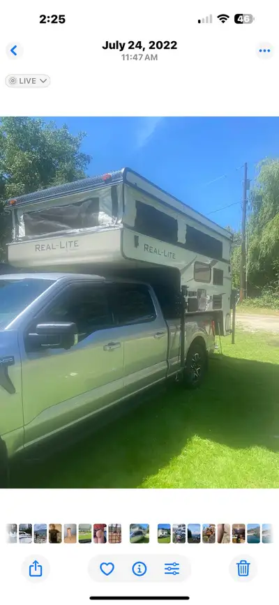 Lightly used comes with torqlift turnbuckles, queen size bed. Wet bath, sink, 2 burner stove, dometi...