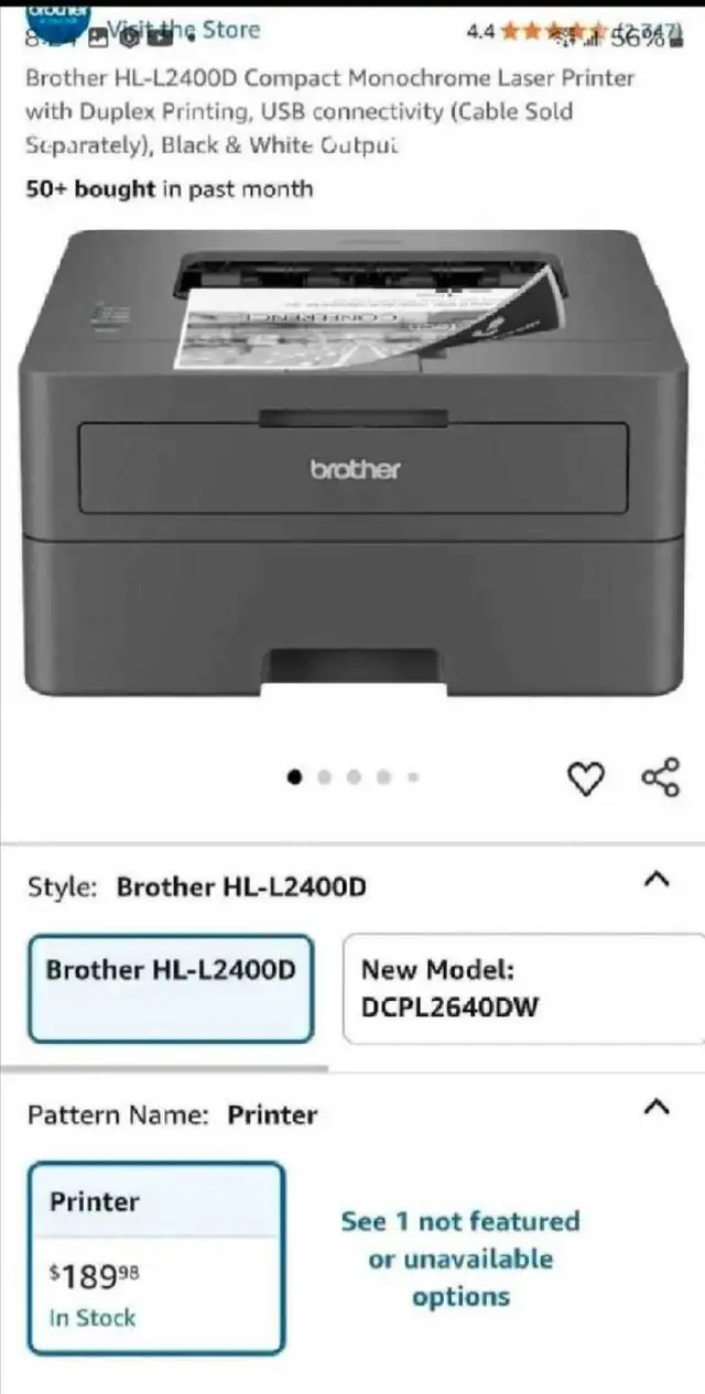 Brother HLL2400D Monochrome All-In-One Laser Printer in Printers, Scanners & Fax in Mississauga / Peel Region - Image 3