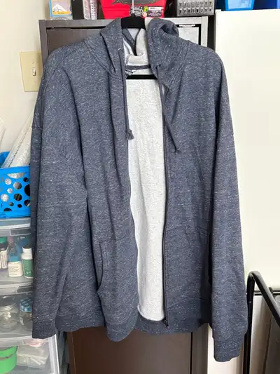 Dark Blue full zip hoodie, View more