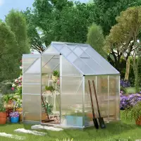 6' x 6' x 6.5' Polycarbonate Greenhouse
