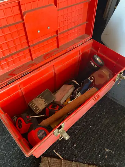 tool box and tool bag with tools, View more
