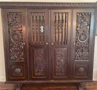 Rare Spanish Armoire from !880's. Statement Piece!