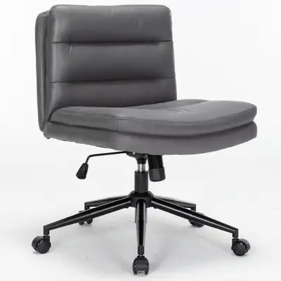 ESTRUCO Wide Office Chair with Wheels Armless Desk Chair,, View more
