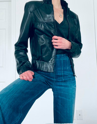 Vintage Black Leather Jacket