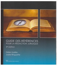 Guide des références pour la rédaction juridique 8e éd.