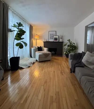 Beautiful main floor house 2-bedroom, 1-bathroom, with off-street parking for 1 large vehicle, basem...