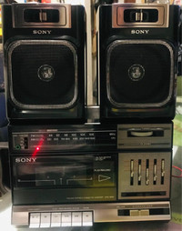 SONY BOOMBOX CFS-1000 AM/FM STEREO CASSETTE PLAYER/RECORDER