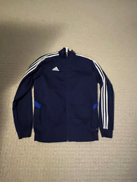 Addidas front zip tracker jacket - size Med 
