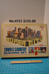 Jeu constructions Super City Town & Country 1968