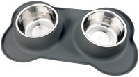 Dog Food Bowls Stainless Steel Dog Food and Water Bowl Set,24oz